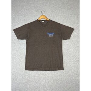 Vintage Woodys Longboard Shirt Adult L Gray Surfboard Lifes To Short Get A Woody